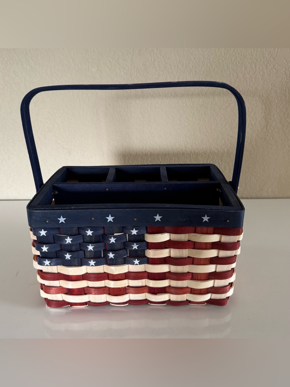 Americana Wicker Basket